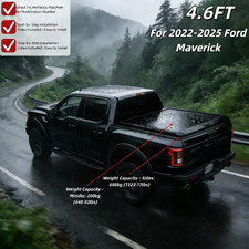 NEW 4.6FT Retractable Truck Bed Hard Tonneau Cover For 2022-2026 Ford Maverick picture