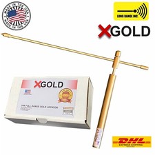 X gold Long Range Metal Gold Detector Locator 330ft Finder Dowsing Zahorí USA picture