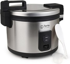 TK Tartle Kitchen Commercial Rice Cooker 64 Cup Stainless 1725W 32 Cup Raw picture