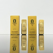 2pc) Paco Rabanne 1 MILLION GOLDEN OUD Men Parfum Intense 5ml Splash MINI Size picture