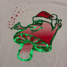 NWOT Mellow Mushroom House of Shroom Mellow Holidaze Crew LONG SLEEVE XL T-Shirt picture
