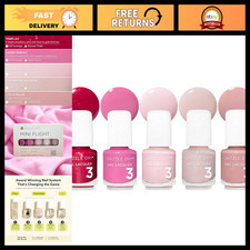 5 Mini Pink Nail Lacquers Set - Dazzle Dry Quick-Dry Formula, Perfect Gift picture