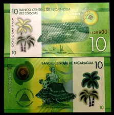 Nicaragua 10 Cordobas Banknote World Paper Money UNC Currency Bill Note   picture
