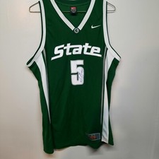 Nike Elite Michigan State Spartans MSU NCAA Basketball Jersey #5 Sign Chris Hill picture