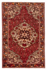 Vintage Hand-Knotted Area Rug 4'6