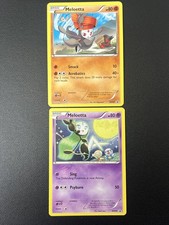 Meloetta BW68 & BW69 (2) Promo Rare Black & White Pokemon Trading Card Game LP+ picture