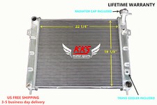 Polished KKS Aluminum Radiator Fit 1993-1997 Jeep Grand Cherokee 5.2L V8 3 Rows picture