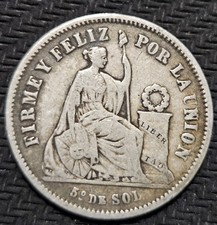 1866 Peru 1/5 Sol picture