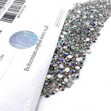 1440 Pcs (Factory Pack) Crystal AB Genuine Czech  MC Chaton Rose Maxima SS20 5Mm picture