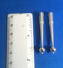 ONE pair NEW Sterling Silver Short BOLO TIPS 6mm bead .925 bola tips SHIPS FREE picture
