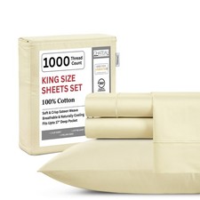 CHATEAU HOME COLLECTION 100% Cotton King Size Sheet Set 1000TC 15