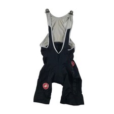 Castelli Mens Cycling Bib Shorts Black White Padded Scorpion Logo Size Medium picture