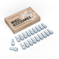 20pc 14x1.5 Lug Bolts | Cone Conical Seat | 27mm / 28mm Shank Length | 17mm Hex picture