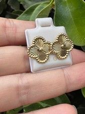 Arete ,de Flor de oro 10K  grande ,MX / 10k gold Studs Earrings flower style XL picture