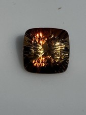 5.59 Ct. NATURAL IMPERIAL CHAMPAGNE TOPAZ CUSHION CUT IF - FLAWLESS picture