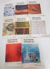 SCIENTIFIC AMERICAN Magazine 1961 Lot of 8 issues  vintage picture
