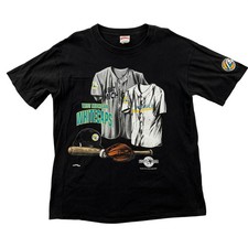 VTG 1994 Nutmeg Mills West Michigan Whitecaps MiLB T-Shirt Mens XL Black USA picture