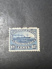 Joystamp: Canada New Brunswick Scott #10 ship  Mint OG Hinge remnant CV$100  picture