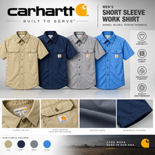 Carhartt Men's Short-Sleeve Button-Down Work Shirt picture