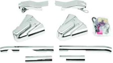Kuryakyn 8288 Chrome Swingarm Cover Kit - Unlighted 1986-1999 Harley EVO Softail picture
