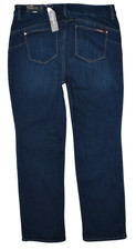 Chico's So Lifting Straight Leg Jeans Women's Sz 1.5 (10) Short/Dark Wash Denim picture