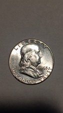 1963 P Franklin Half Dollar BU UNC Condition 90% Silver picture