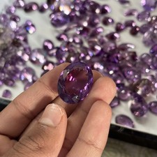 30 Carat Natural Purple Amethyst Loose Gemstone Lot picture