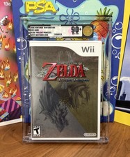 VGA 90+ Zelda Twilight Princess White Nintendo Logo Wii Rare Not psa cgc nes n64 picture