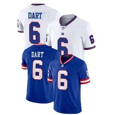 New NWT Men's Giants #6 Jaxson Dart 2025 Game All Stitched Player Jersey picture