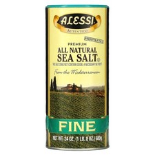 ALESSI Fine Mediterranean Sea Salt, 24oz (6 Pack) picture