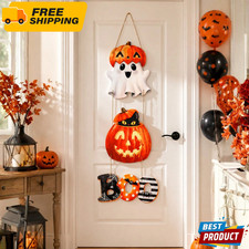 Halloween Ghost Door Hanging Decoration Pumpkin Witch Party Home Wall Decor picture