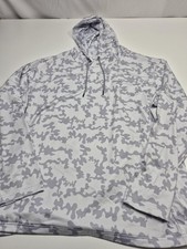 MAELREG Hoodie Mens 3XL Gray Camo Lightweight Performance Pullover Logo picture