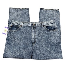 Vtg Lee Acid Wash Jeans 44x30 United Garment Workers USA 90s Y2K Grunge Normcore picture