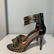 BCBG Maxazria - Brand New - Valai Strappy Metallic Stiletto - Size 8 picture