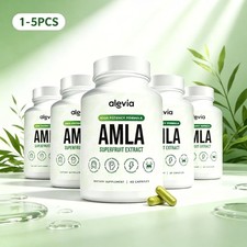 1-5x Alevia Organic Amla Capsule 1000mg Indian Gooseberry Antioxidant Supplement picture