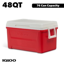 Igloo 48 QT Laguna Hard Sided Ice Chest Cooler, Red picture