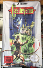 CASTLEVANIA Nintendo NES Boxart 5' Simon Belmont Dracula Flag Banner Poster picture