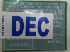 California Month Sticker (December) DMV License Plate Month Sticker Original picture