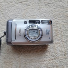 Canon Sure Shot 130u 35mm Point & Shoot Film Camera Silver  Tested Works picture