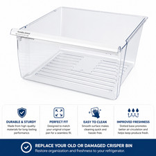 Upper Crisper Pan Compatible with Whirlpool Refrigerator WP2188656 2188656 picture