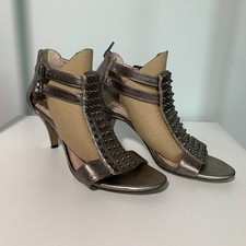 Vince Camuto Pewter  Kitten Heels - Size 8.5/38.5 picture
