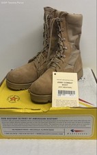 Belleville Hot Weather Army Combat Boots Desert Tan Size 8.5 W Wide Made in USA picture