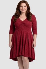 TORRID SUPER SOFT PLUSH Size 1  (XL 14-16) Red Dress picture