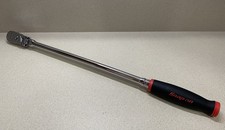 New Snap-on Tools Red 3/8” Extra-Long Handle Locking Flex-Head Ratchet FHLLX80 picture