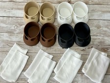 Lot of 4 Pairs MARY JANE Shoes + Socks For 16” Cabbage Patch Kid Dolls Black Etc picture