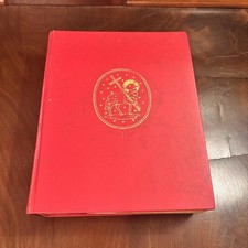 Vintage 1971 New American Bible Catholic Press Red  Illustrated Large 10.5”x8.5” picture