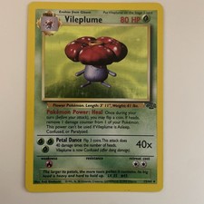 1999 Pokemon Vileplume 15/64 Jungle Holo Rare WOTC (faint scratching on Holo) picture