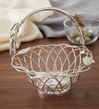 Vintage Godinger Silver Plated Grapevine Fruit Basket Centerpiece Table Decor picture