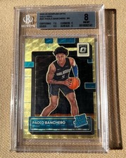 2022-23 Donruss Optic #221 Paolo Banchero Gold Vinyl Rookie RC 1/1 BGS 8 picture
