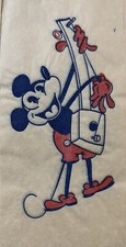 Vintage Antique 1950’s Mickey Mouse Walt Disney Cartoon Iron On Transfer picture